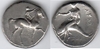 CALABRIA: Tarentum (302-281 BCE) Ar Stater, Vlasto 671. 