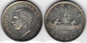 CANADA 1947 Dollar, blunt 7; KM-37.  **SOLD OUT**