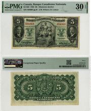 Canada: Banque Canadienne Nationale 1935 5 Dollars, Pick S706a