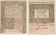 CONNECTICUT June 19, 1776 1 Shilling 3 Pence; CT-208. 
