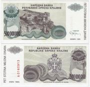 Croatia: Knin 1993 500,000,000 Dinara, Pick R26a, B220a