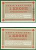 Denmark: Royal Danish Ministry of War: Hospital Ship "Jutlandia" ND (1947-58) 1 Krone; P-NL Denmark: Royal Danish Ministry of War: Hospital Ship "Jutlandia" ND (1947-58) 1 Krone; P-NL