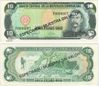 Dominican Republic 1997 10 Pesos Oro, SPECIMEN Note, Pick 153s, B655cs.  **SOLD OUT**
