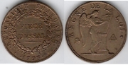 FRANCE 1793 2 Sols Essai, Maz 337. 