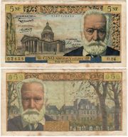 France 1959 5 Nouveaux Francs, Pick 141a