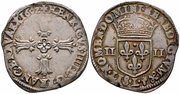 FRANCE: Henri IV, le Grand (1589�1610) 1602-L 1/4 Ecu, Bayonne  Mint; Duplessy 1224. 