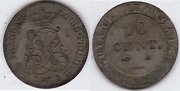 FRENCH GUIANA 1846-A 10 Centimes, KM-A2. 