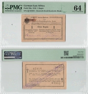 German East Africa 1916 1 Rupie, Pick 20a. Block Q3. 