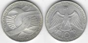 German Federal Republic 1972-D 10 Deutschemark, KM-131