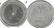 German Federal Republic 1973-J 5 Deutschemark, Birth of Copernicus, KM-136