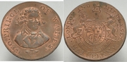 GREAT BRITAIN 1794 Halfpenny, GEO PRINCE OF WALES, D&H Middlesex 952.  **SOLD OUT**