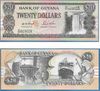 Guyana ND (1996) 20 Dollars, Pick 30b2 Guyana ND (1996) 20 Dollars, Pick 30b2