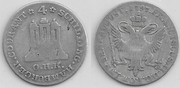 HAMBURG (Stadt) 1797-OHK 4 Schilling Courant; KM-512.  **SOLD OUT**