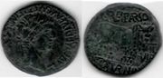 HISPANIA: Calagurris: Tiberius (14-37 CE) Ae As,  L. Fulvius Sparsus and L. Saturninus; SNG Cop 585.  **SOLD OUT**