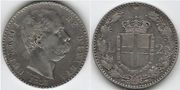 Italy 1887-R 2 Lire, KM-23