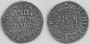 JULICH-BERG: Philipp Wilhelm von Neuburg (1653-79)  1675 1/8 Thaler; Noss 694e.  **SOLD OUT**
