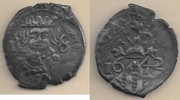 KINGDOM OF VALENCIA: Felipe IV (1621-65)  1642 1 Real (Dieciocheno); CCT-832.  **SOLD OUT**