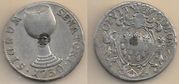 KOLN 1730 Wine Festival Token; Early bimetallic issue  (Billon with copper core)