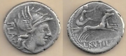L. RUTILIA FLACCUS (c.77BCE) Denarius;  RSC-Rutilia 1a.  **SOLD OUT**