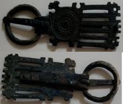MEDIEVAL SPAIN: Visigoths 6th-8th Century CE Bronze belt buckle