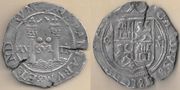 MEXICO: Carlos I & Juana (1516-55) c.1572 2 Reales, Assayer O;  CT-131. *pending*