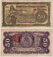 MEXICO: Gobierno Convencionista de Mxico, Toluca 1915 50 Centavos, Pick S882.  **SOLD OUT**