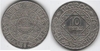 MOROCCO AH1352 (1933) 10 Francs; Y-38