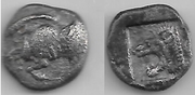 MYSIA: Kyzikos c.480-450 BCE Trihemiobol;  SG-3846