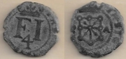 NAVARRA: Felipe III (1598-1621)  (1615-21) 4 Coronados,  Pamplona Mint; CT Type 150.  **SOLD OUT**