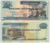 Dominican Republic 2006 2000 Pesos Oros, SPECIMEN Note, Pick 181s1, B707ds Dominican Republic 2006 2000 Pesos Oros, SPECIMEN Note, Pick 181s1, B707ds