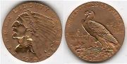1910 $2.50 Indian