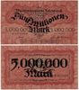 German States: Wuerttembergische Notenbank 1923 5 Million Mark, Pick S988, B815a