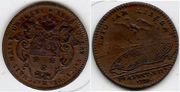 ANJOU: Angers: Rene Robert des Marchais, mayor of Angers (1715-1729)  1729 Copper 29mm; F.8492. *pending*