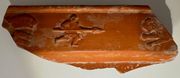 ANCIENT ROME: North Africa (2nd Century CE ) Pottery shard: warrior with spear charging right. *pending*