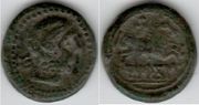 HISPANIA: Titiacos (120-20 BCE) Ae As (26mm, 14.76g); Burgos 1895. *pending*