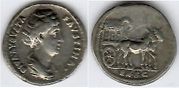 FAUSTINA SR (died 141 CE, wife of Antoninus Pius) Ar Denarius,  Posthumous issue; RSC-197. *pending*
