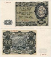 Poland 1940 500 Zlotych, Pick 98