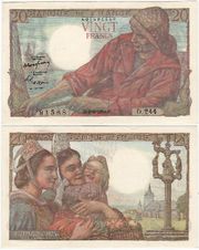 France 1950 20 Francs, Pick 100d