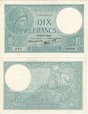 France 1939 10 Francs, Pick 84