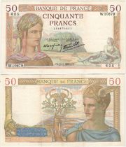 France 1939 50 Francs, Pick 85b