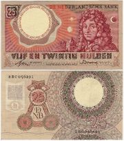 Netherlands 1955 25 Gulden, Pick 87.  *pending*