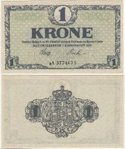 Denmark 1920 1 Krone, Pick 12g