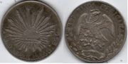 Mexico 1892-MoAM 8 Reales, KM-377.10