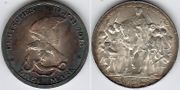GERMAN STATES: Prussia 1913 3 Mark; Defeat of Napoleon, KM-534