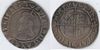ENGLAND: Elizabeth I (1558-1603) Ar Shilling, 5th Issue, crescent mintmark; SB-2577