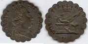 GREAT BRITAIN: 1788 Worcester Farthing, D&H Worcestershire 42