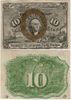 2nd Issue 10 Cents, with surcharges 18 & 63; FR-1245