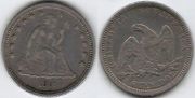 1861 Seated Liberty Quarter 