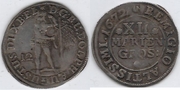BRUNSWICK-WOLFENBUTTEL: Rudolf August (1666-1685) 1672 12 Mariengroschen (1/3 Taler)