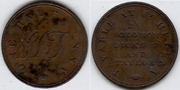 ST. HELENA ND (1821) Halfpenny; Payable at Solomon, Dickson and Taylor. *pending*